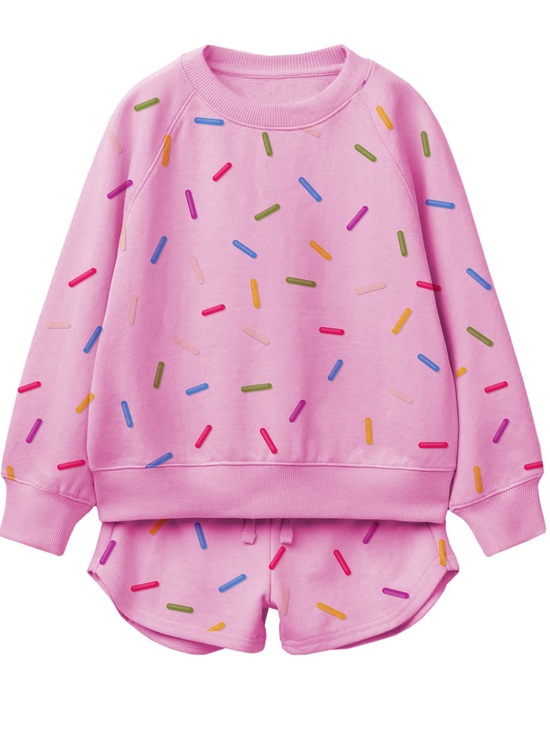 Silver Jeans Other - Silver Jeans Pink Sprinkle Print Matching Set